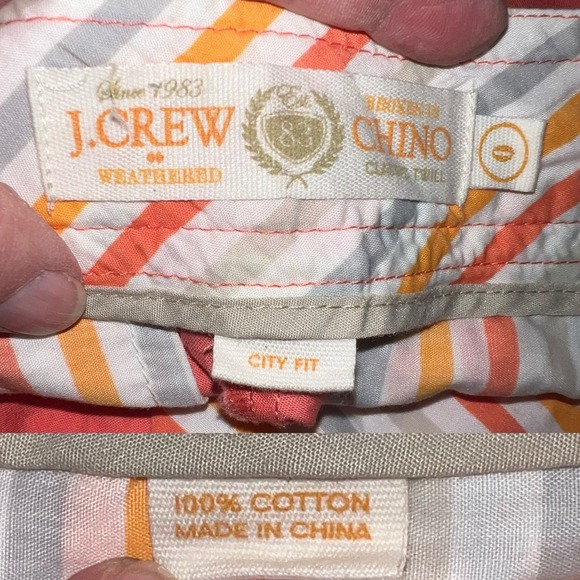 J. Crew Factory Coral Weathered Chino Classic Twill City Fit Pants - Picture 10 of 10